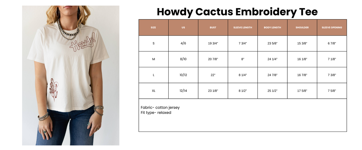Howdy Embroidered Tee