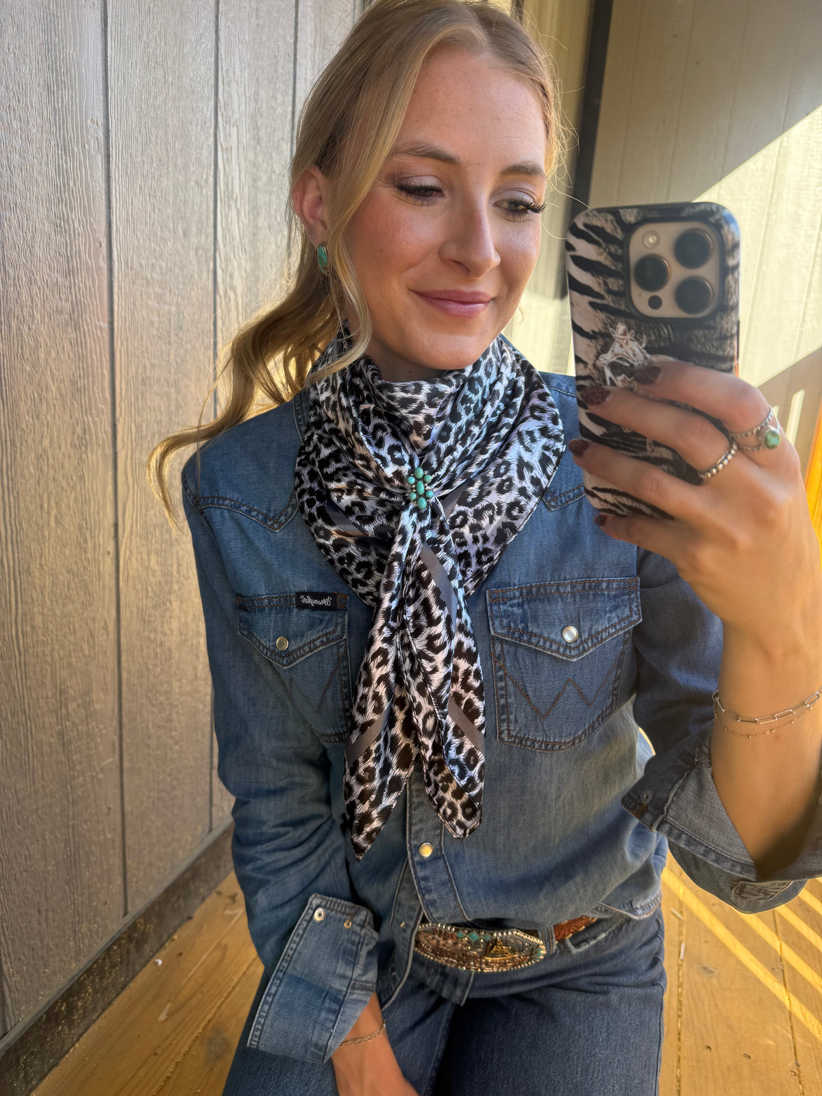 Snow Leopard Wild Rag