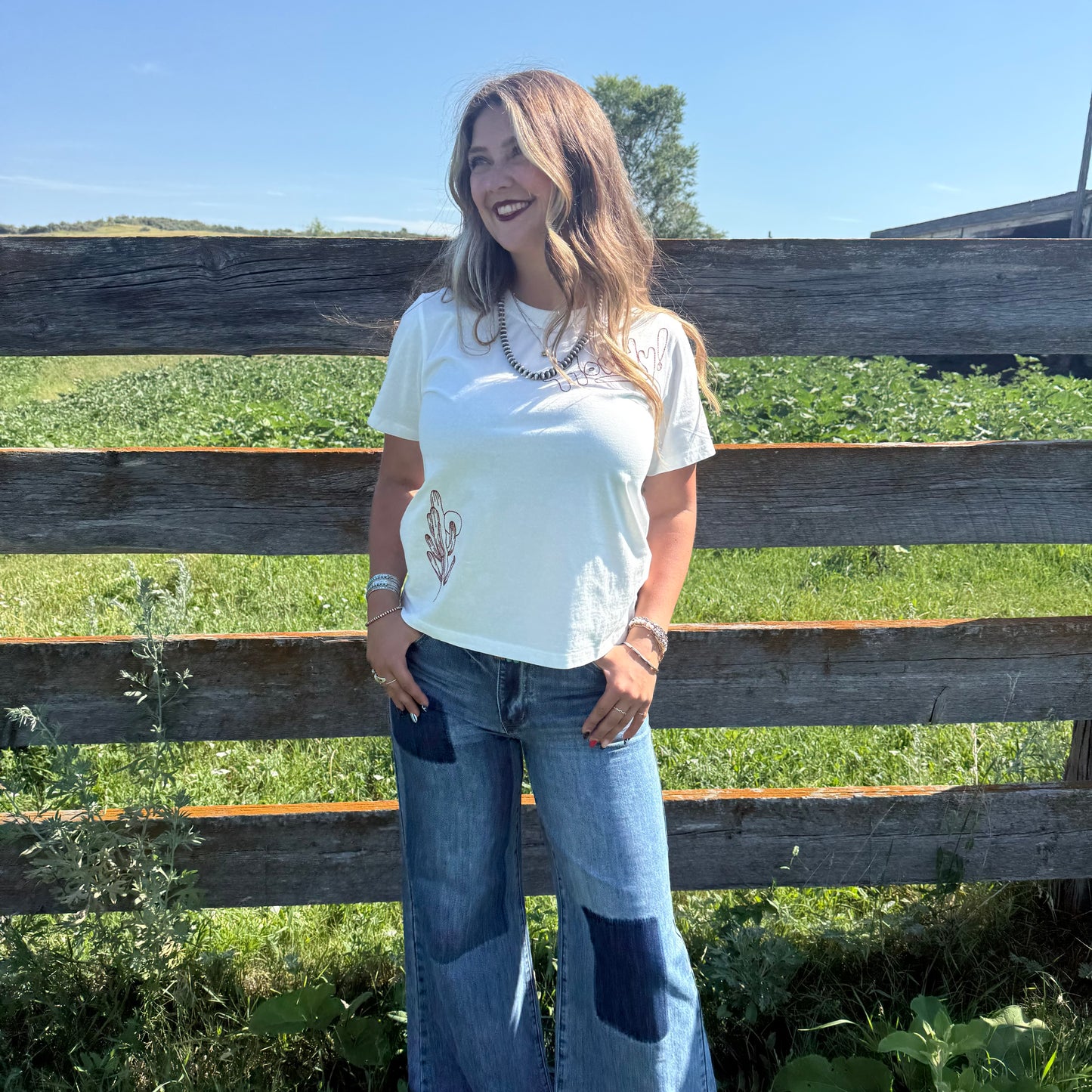 Howdy Embroidered Tee