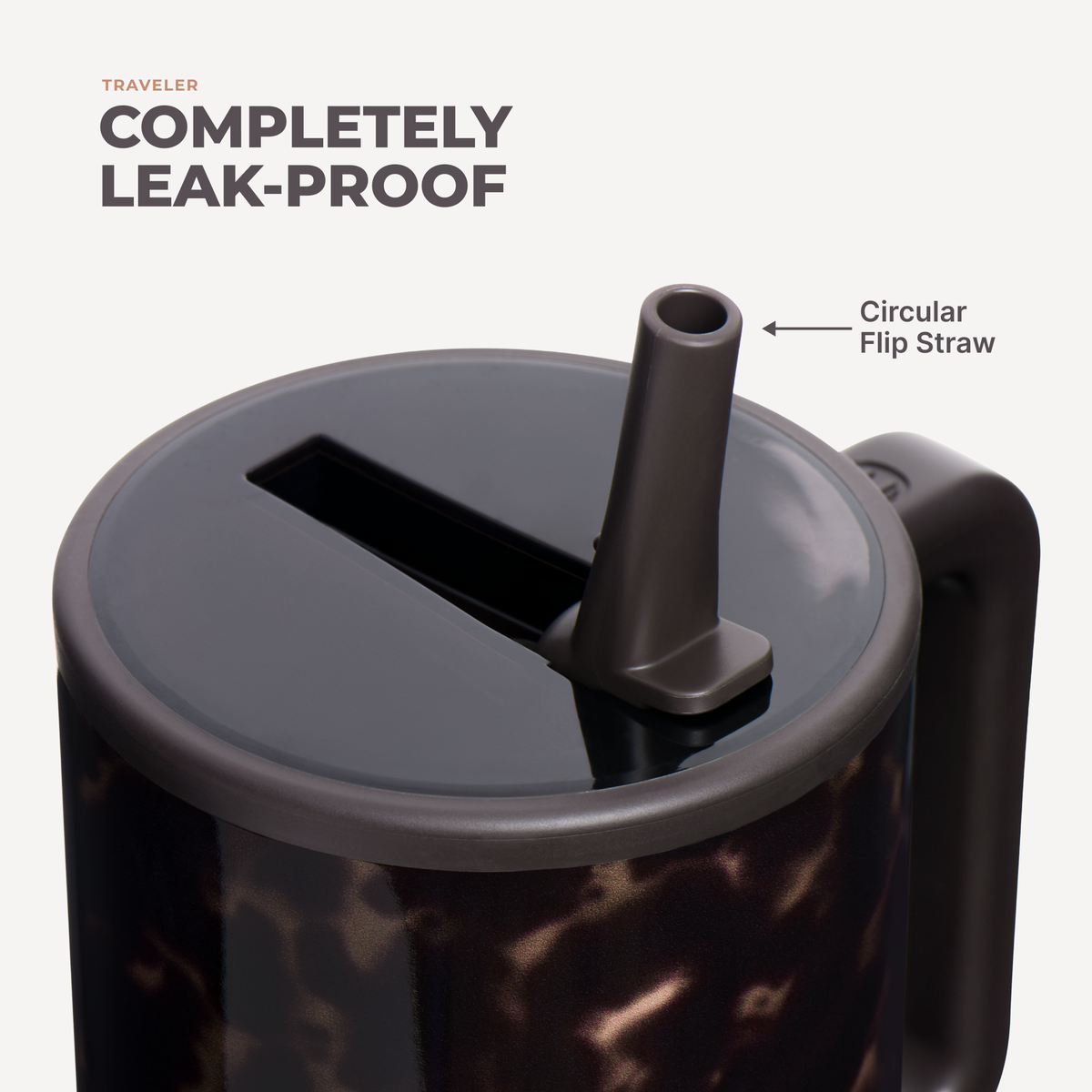 32 oz HydroJug Traveler – Mocha Tortoise