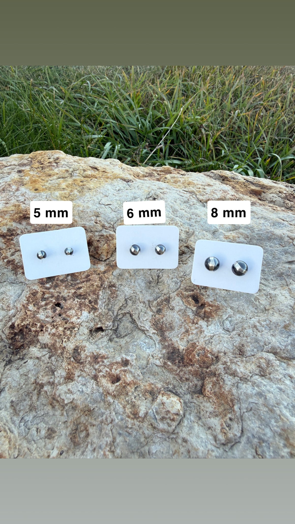 6 mm Navajo Pearl Stud Earrings