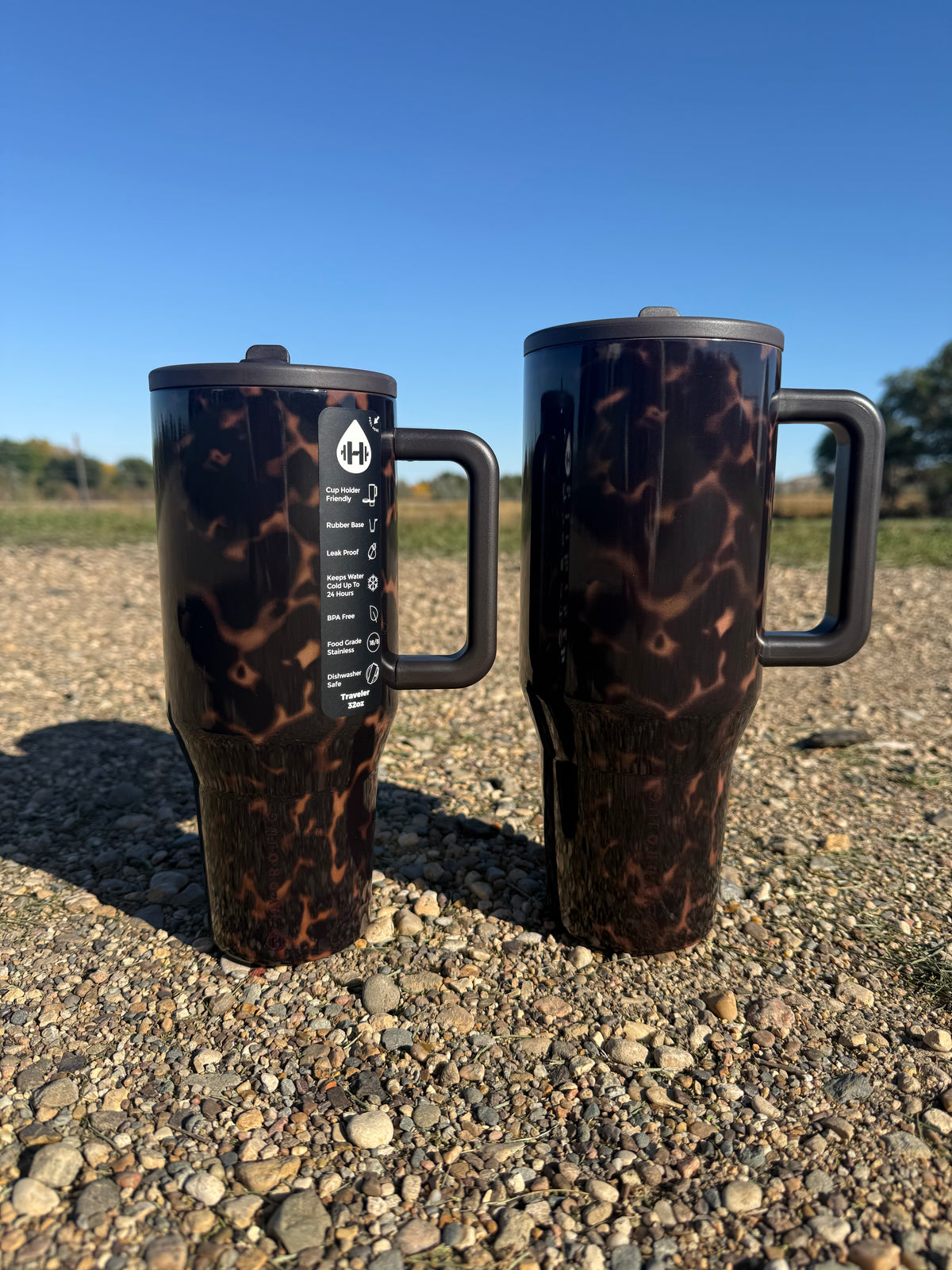 32 oz HydroJug Traveler – Mocha Tortoise