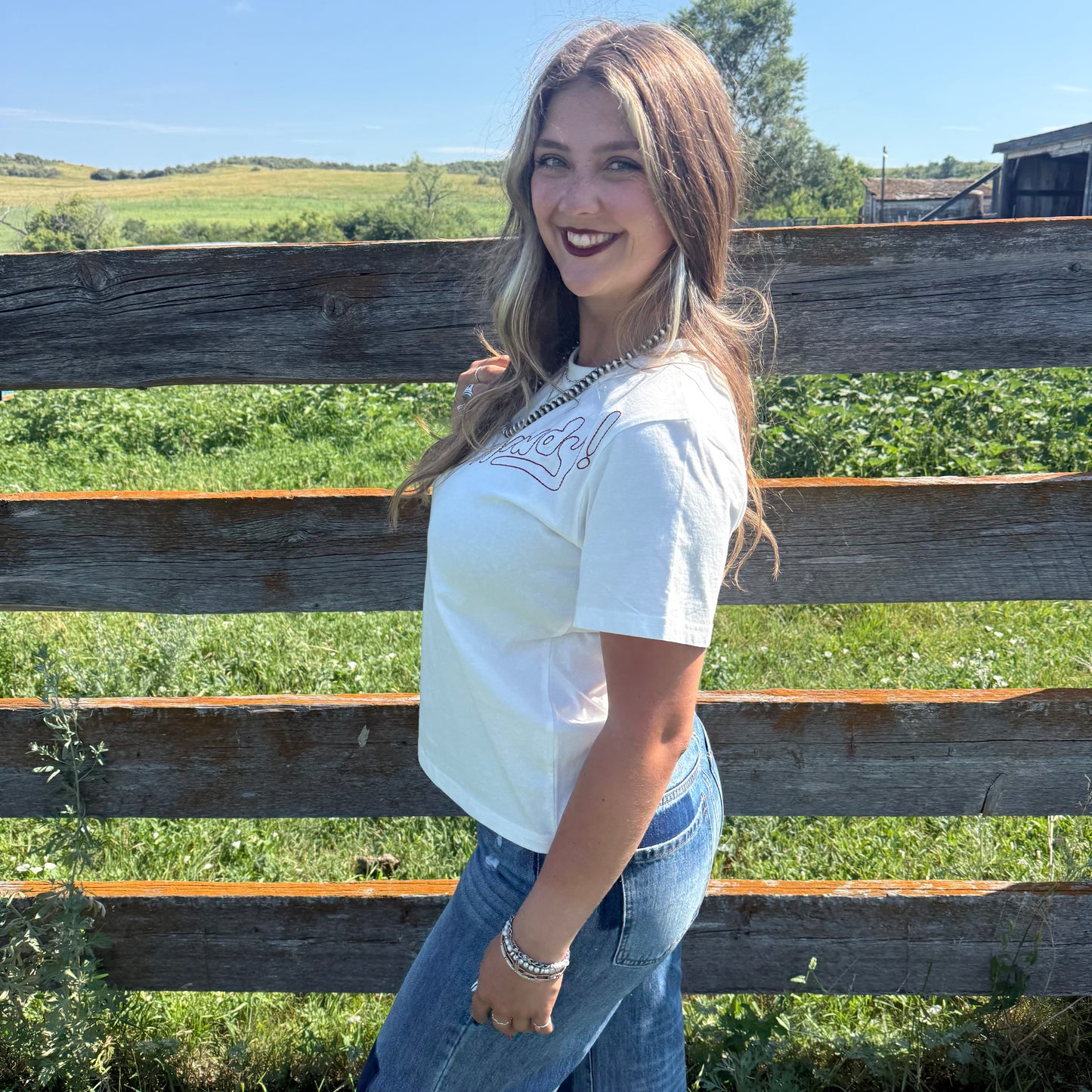 Howdy Embroidered Tee