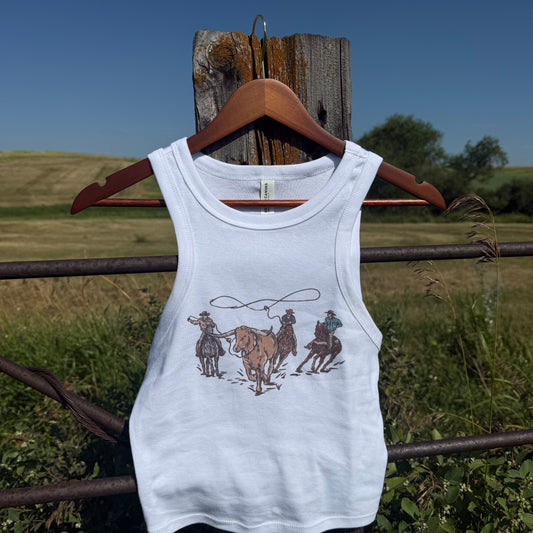 Cowboys Cropped Tank