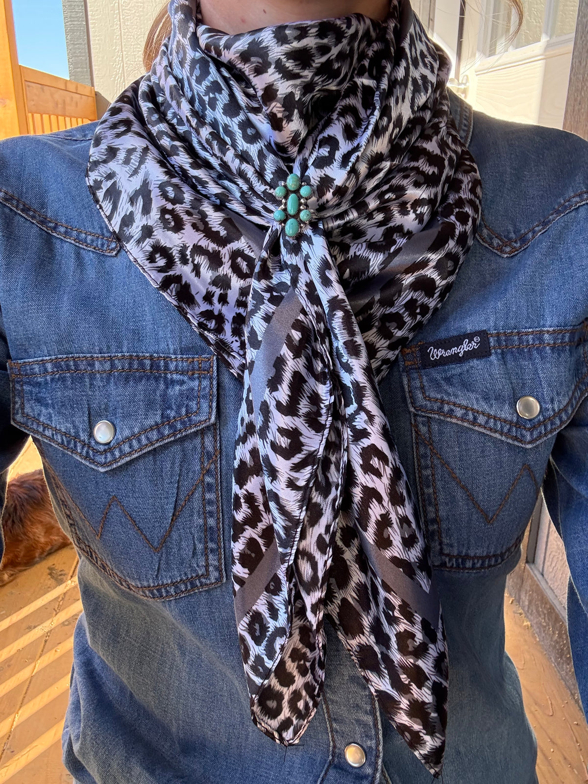 Snow Leopard Wild Rag