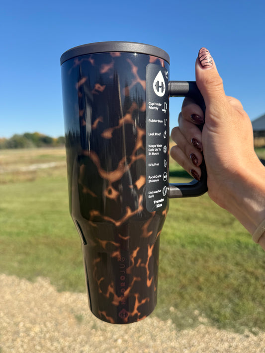 32 oz HydroJug Traveler – Mocha Tortoise