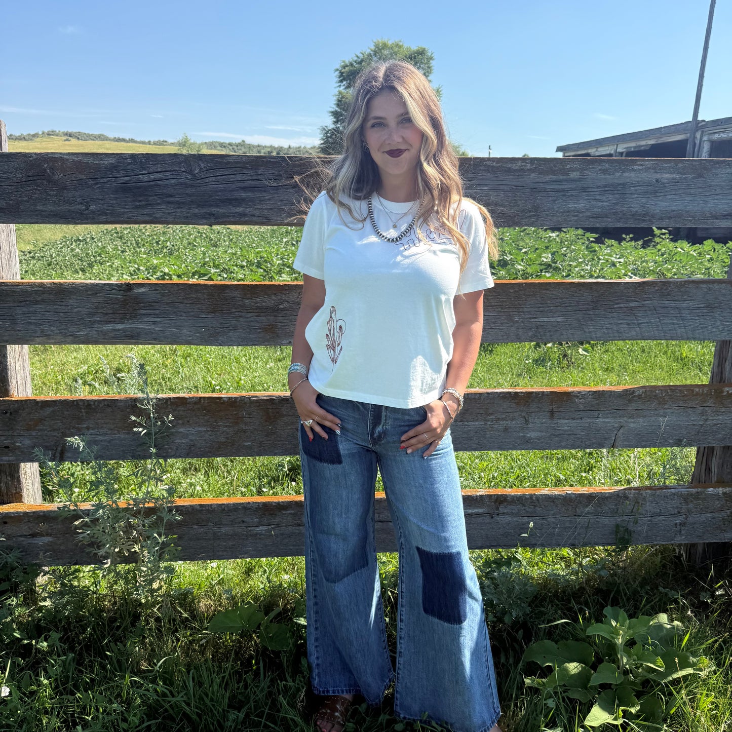 Howdy Embroidered Tee