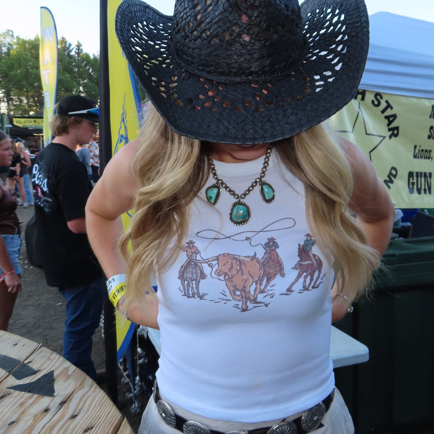 Cowboys Cropped Tank
