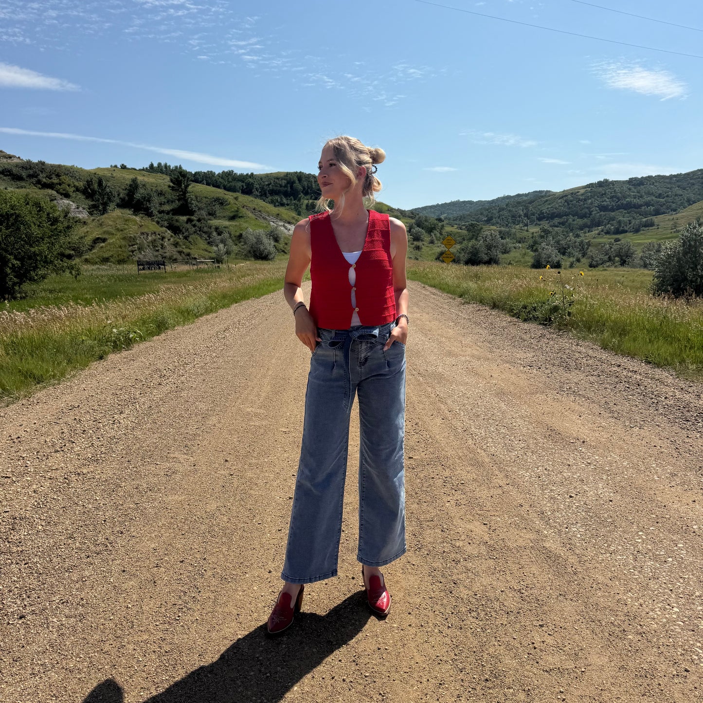 Red Knit Vest