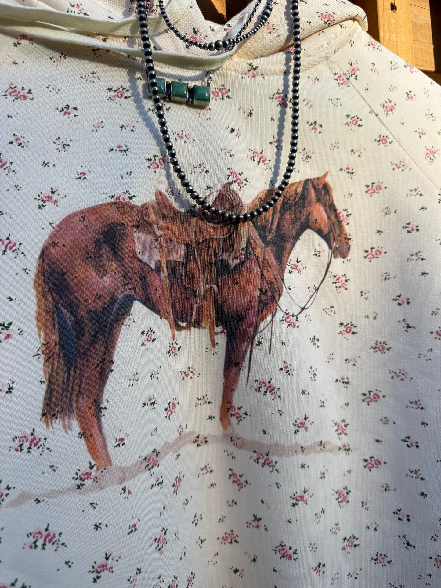 The Good Horse Floral Hoodie