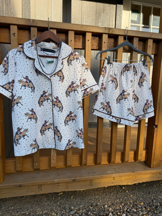 Counting Broncos Pajama Set